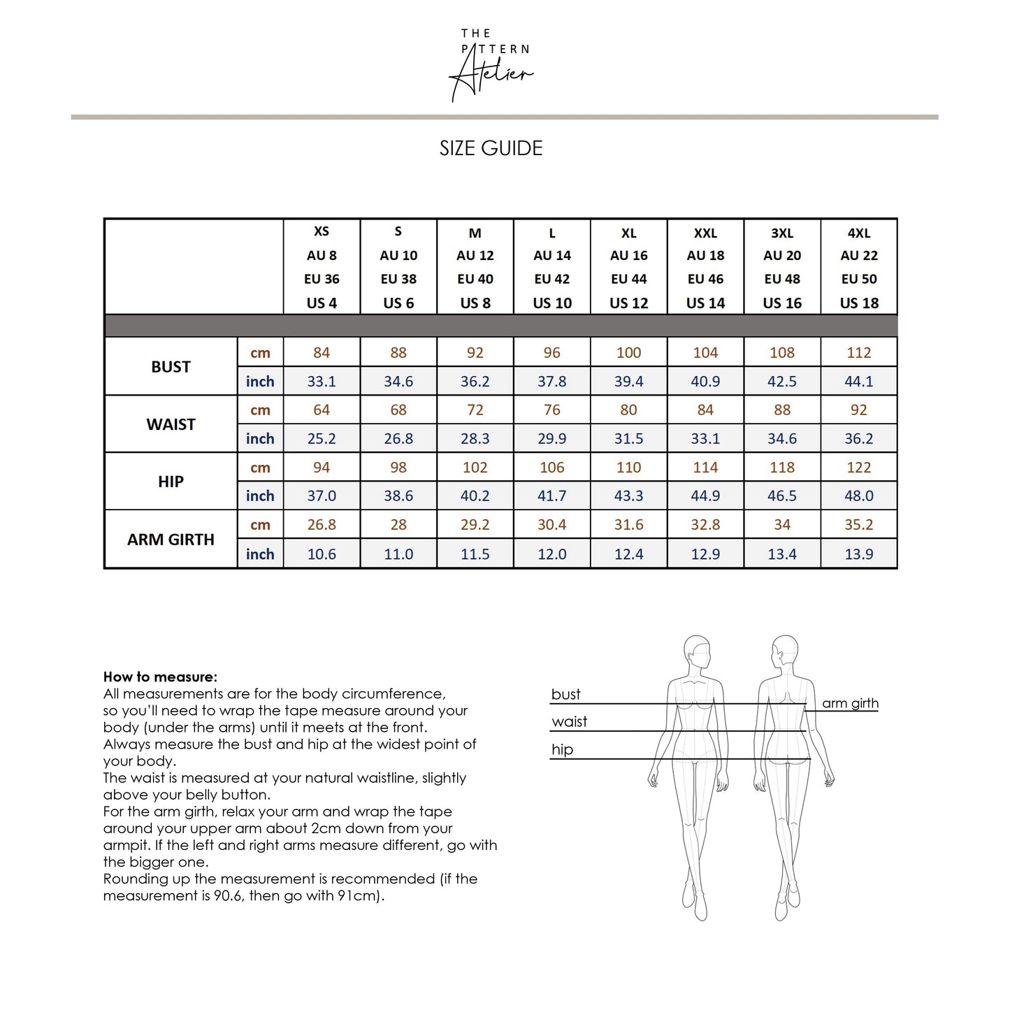 Basic Workout Set PDF digital sewing pattern bundle size guide